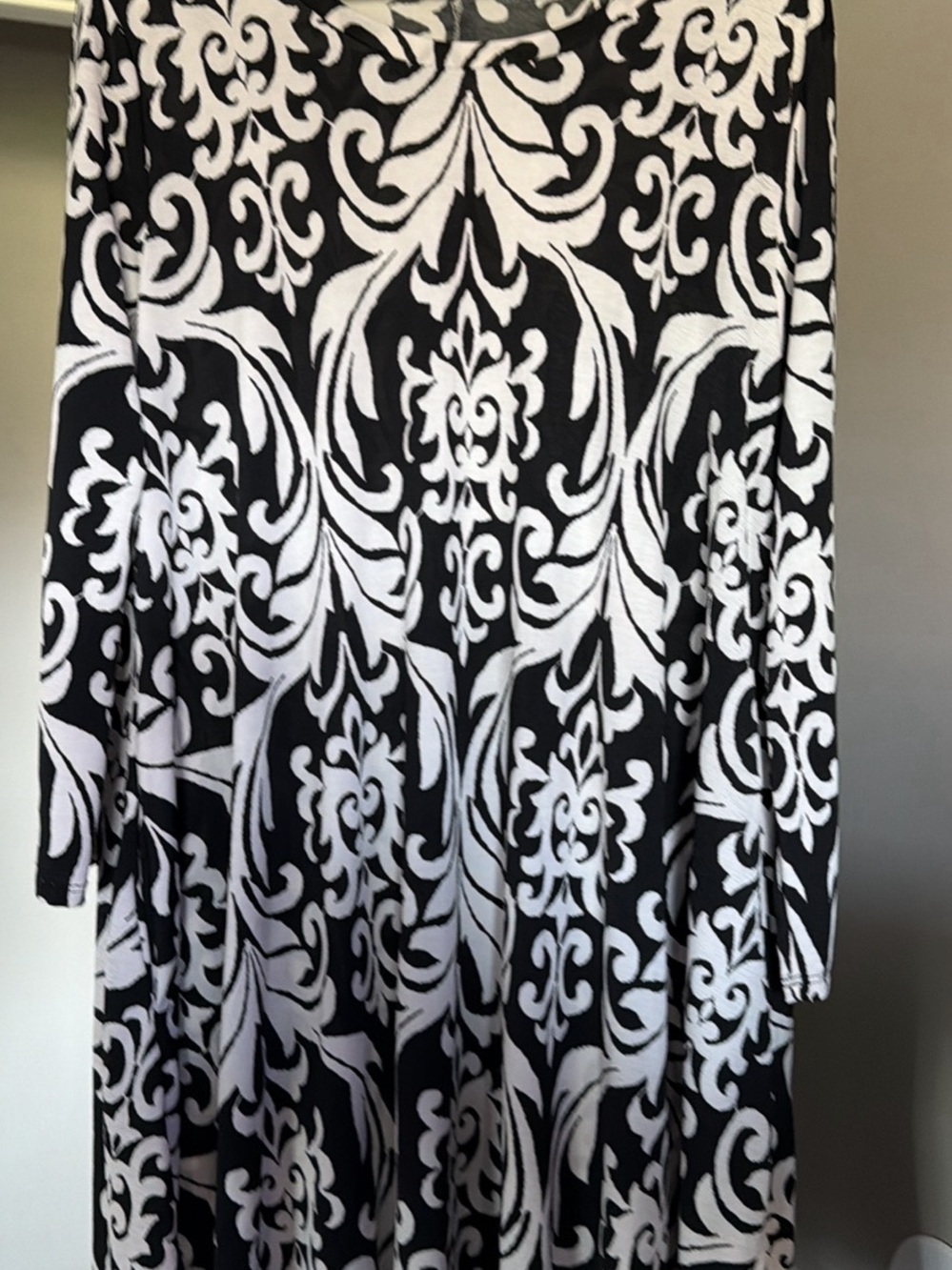 Black & White Patterned A-Line Women's Skirt Very Soft Material